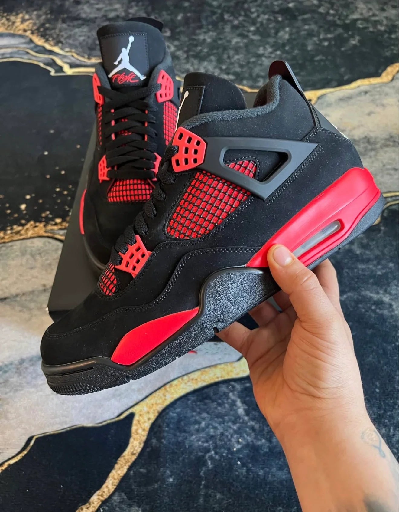 Retro 4 Thunder Red