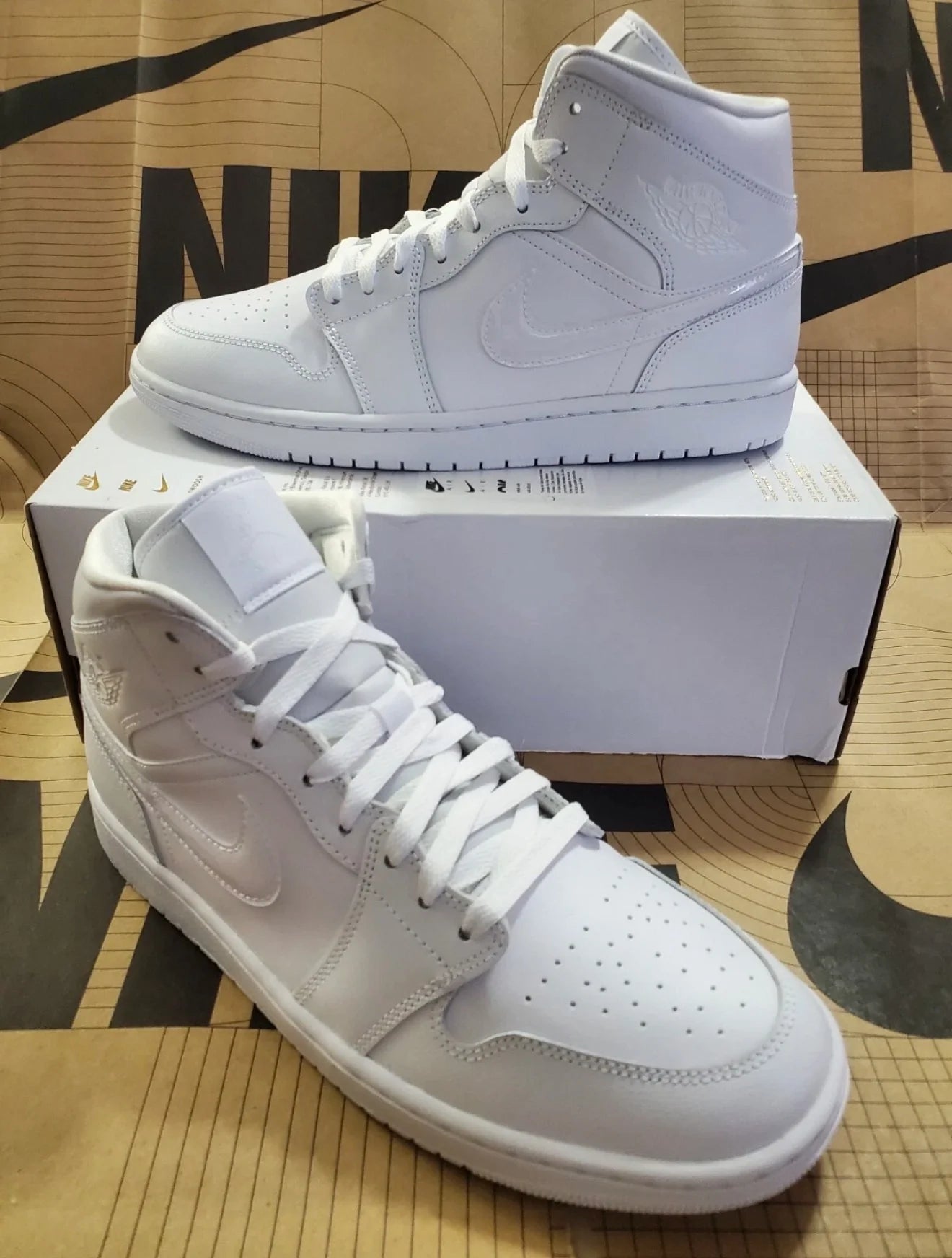 Retro 1 Mid Blancas
