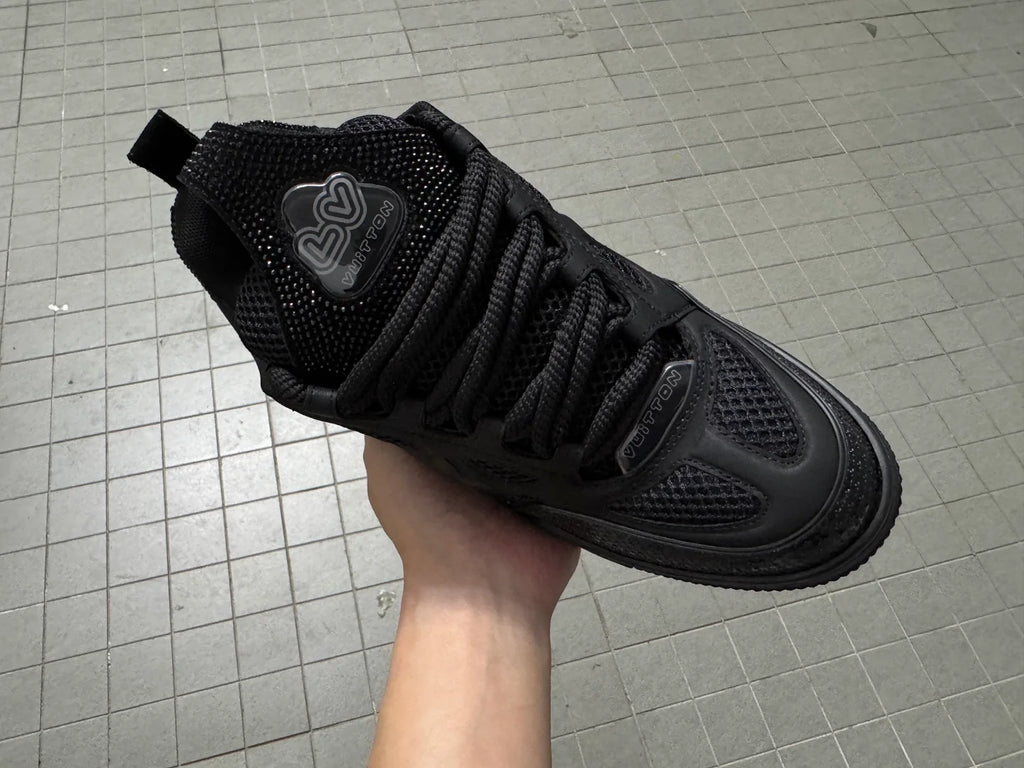 Louis Vuitton Skate Sneaker Crystal Negro