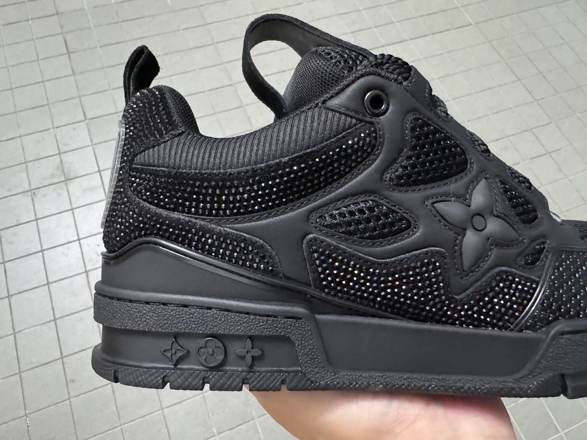 Louis Vuitton Skate Sneaker Crystal Negro