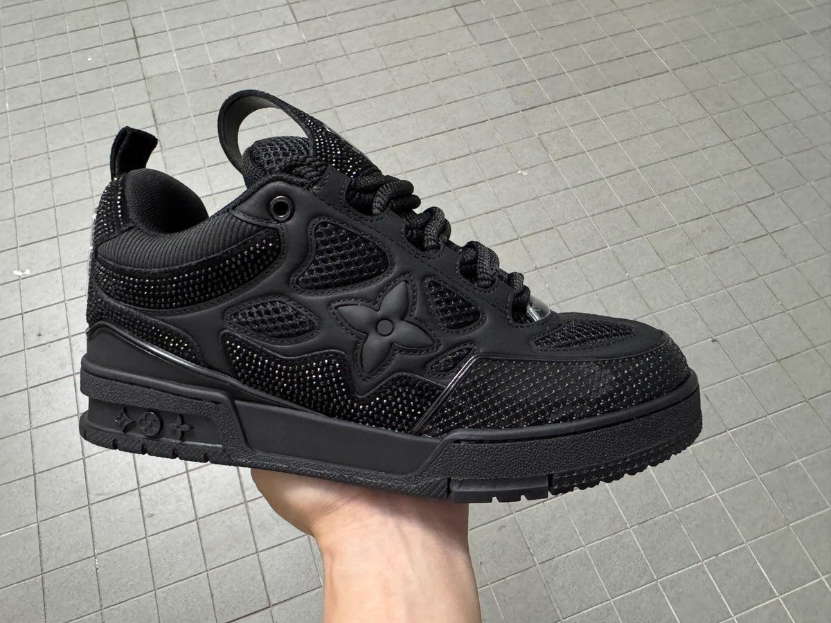 Louis Vuitton Skate Sneaker Crystal Negro