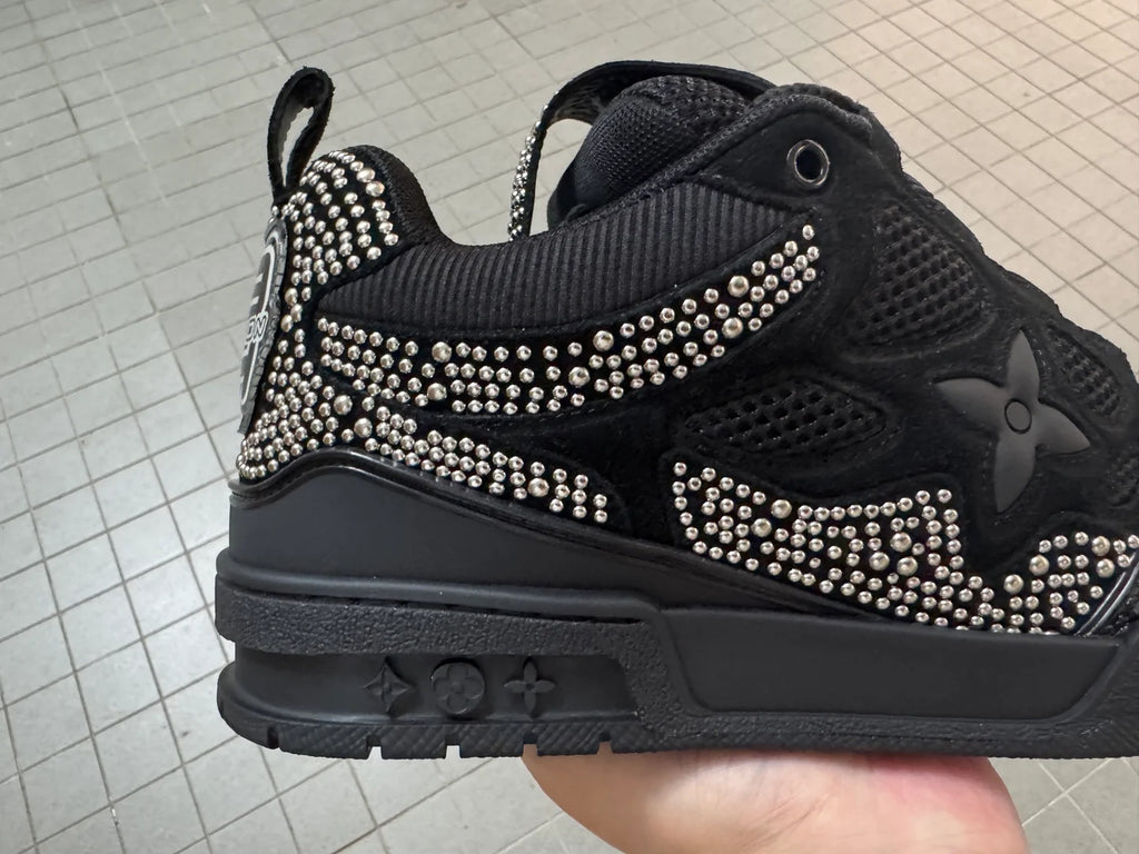 Louis Vuitton Skate Sneaker Grey Studded