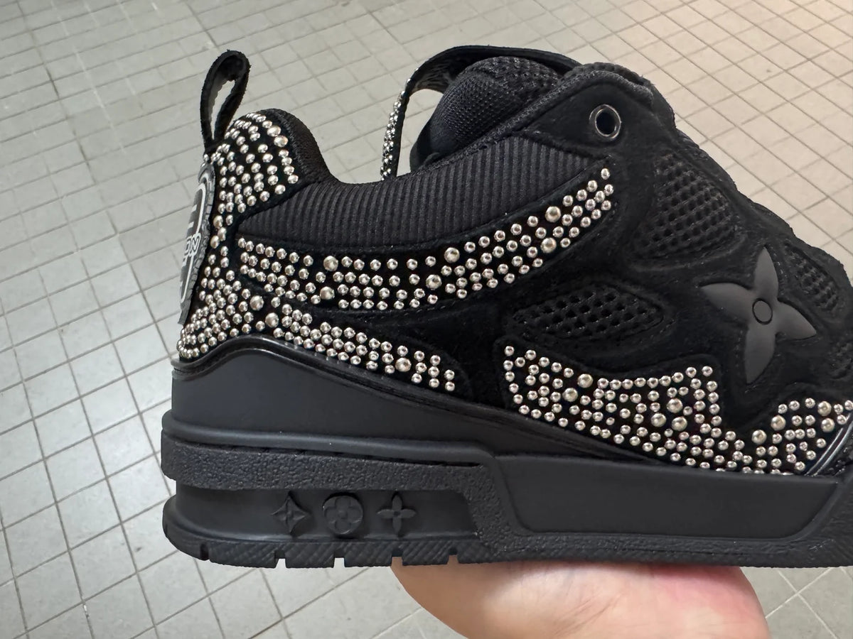 Louis Vuitton Skate Sneaker Grey Studded