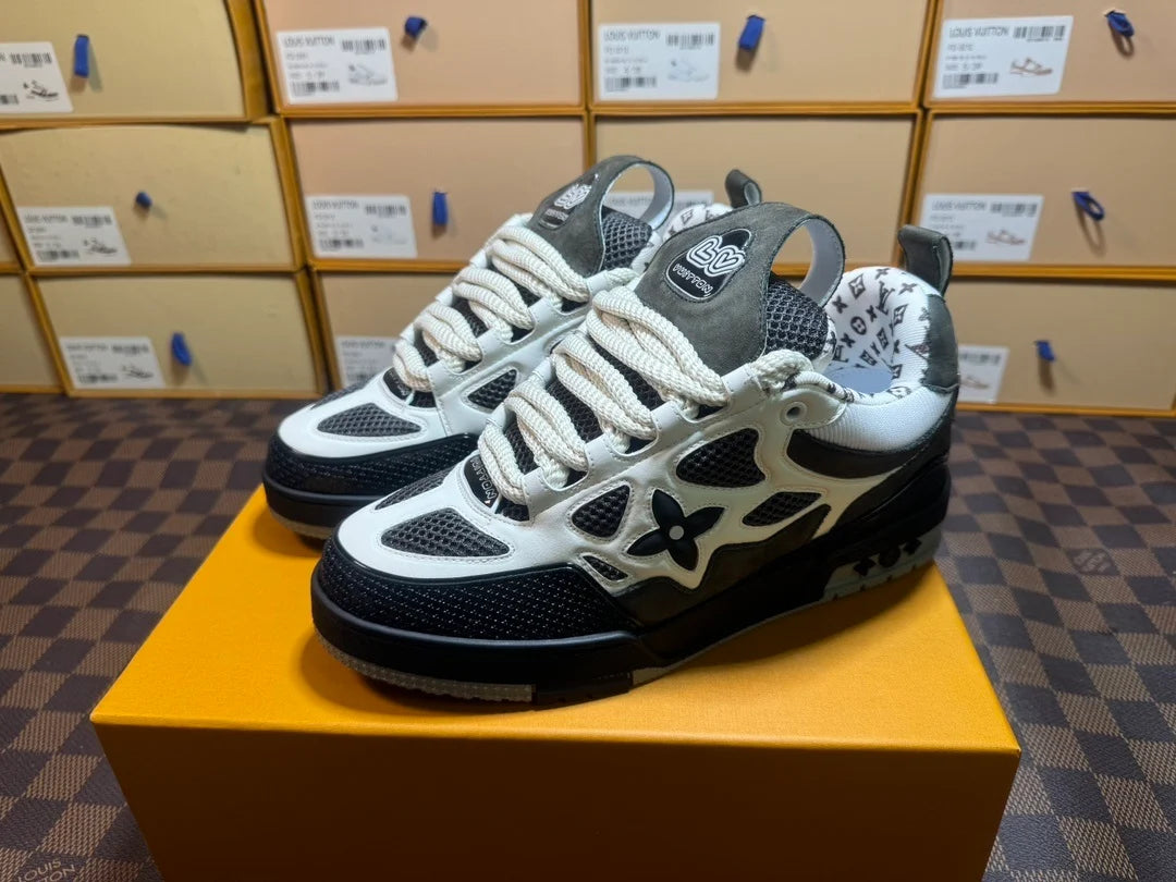 Louis Vuitton Skate Sneaker Gris Blanco