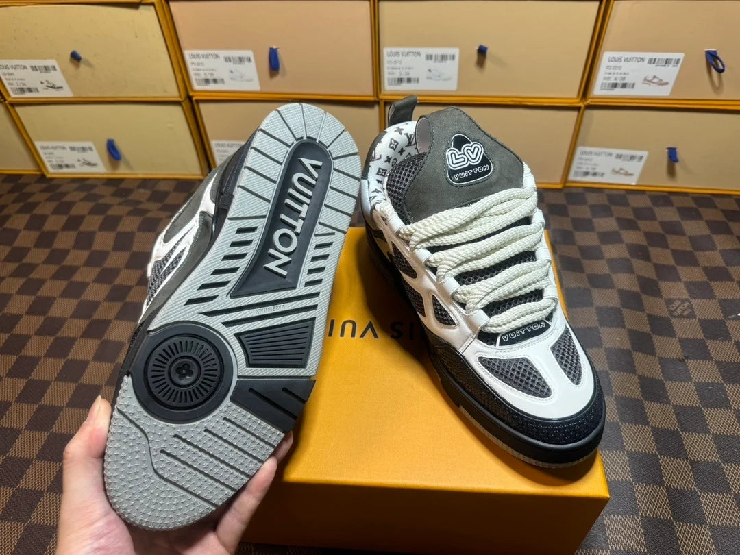 Louis Vuitton Skate Sneaker Gris Blanco